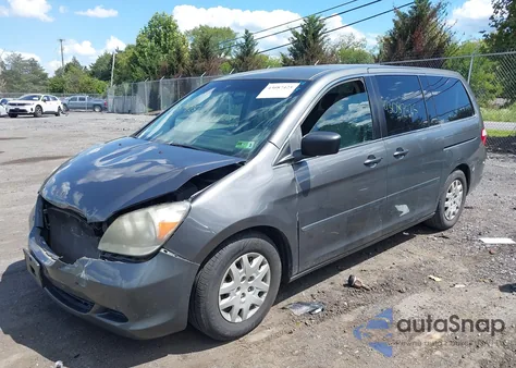 2007 Honda Odyssey Lx z USA, uszkodzony, nr VIN 5FNRL38257B116456